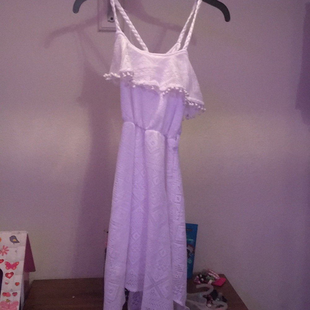 white lace dress